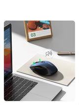 UGREEN Dual-Mode Bluetooth & 2.4GHz Silent Wireless Mouse – Ergonomic, 4000 DPI, 6 Buttons, Blue (25753)