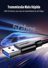 UGREEN USB 3.0 Cable 1.5M A Male to USB C Male Fast Charging Data Transfer 5Gbps Nickel Plated MacBook iPad Galaxy (20883)