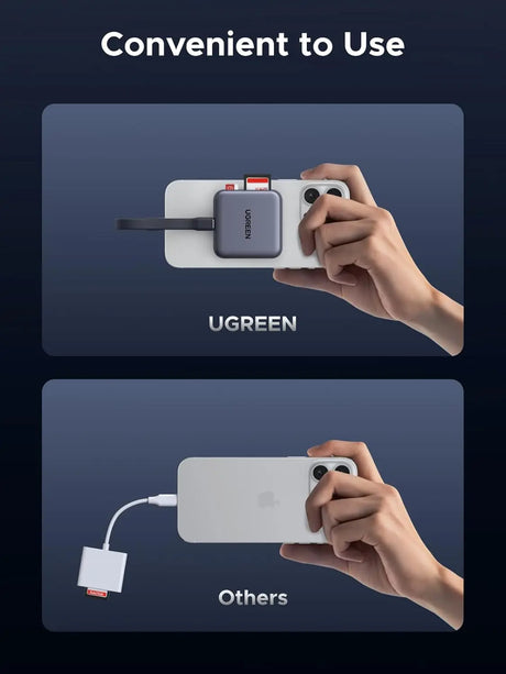 UGREEN Magnetic USB C SD 4.0 Card Reader, Portable Micro SD Card Reader Memory Card Reader Adapter for iPhone 16/15 MacBook Compatible 312MB/s SD/TF/Micro SD Ugreen