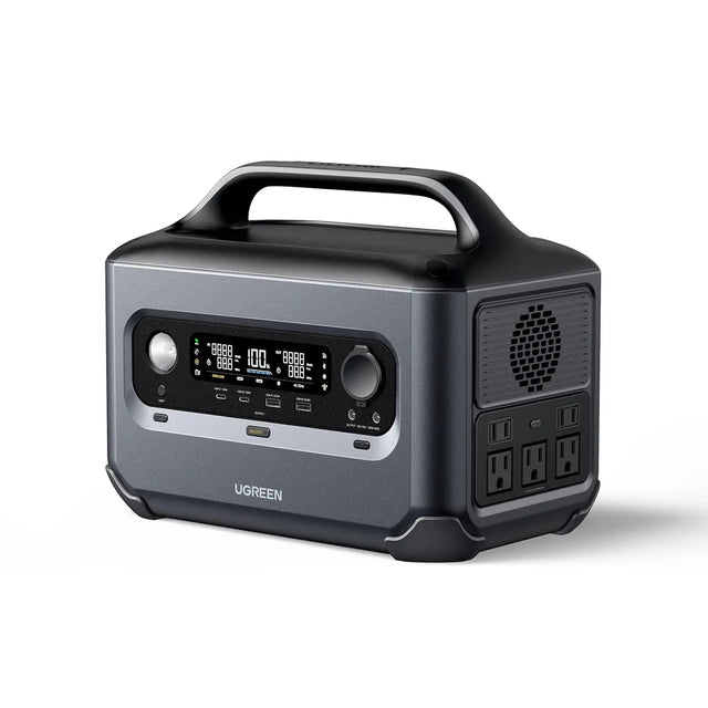 Ugreen PowerRoam 600W Portable Power Station, 680Wh Solar Generator, 1.5H Fast Charging, LiFePO4 Battery, 600W AC Outlets, Generator for Home Emergency Backup/Outdoor Camping/RVs (Solar Panel Optional) 15050 - Ugreen India