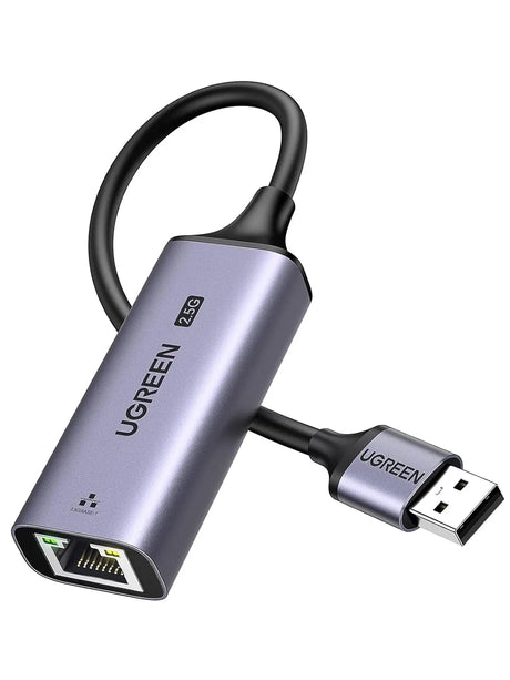 UGREEN USB 3.0 to Ethernet Adapter 2.5Gb, Aluminum, LAN Ethernet Dongle for Laptop, Compatible for MacBook Air/Pro, XPS, Windows, macOS (25051) Ugreen India