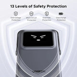 UGREEN 5000mAh Uno Magsafe Power Bank Magnetic 20W Fast Charging with Foldable Stand Emoji TFT Display Power bank for iPhone 16 Pro Max/15 Plus/14/13/12 Series, Black (35605B) Ugreen