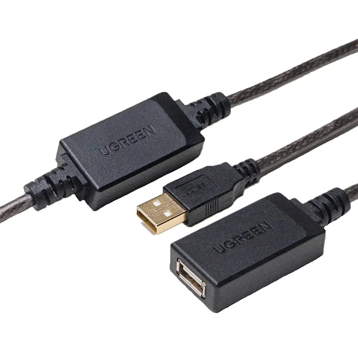 UGREEN USB 2.0 Active Extension Cable 15M Signal Booster Repeater A Male to Female Keyboard Mouse Printer Webcam (10323)