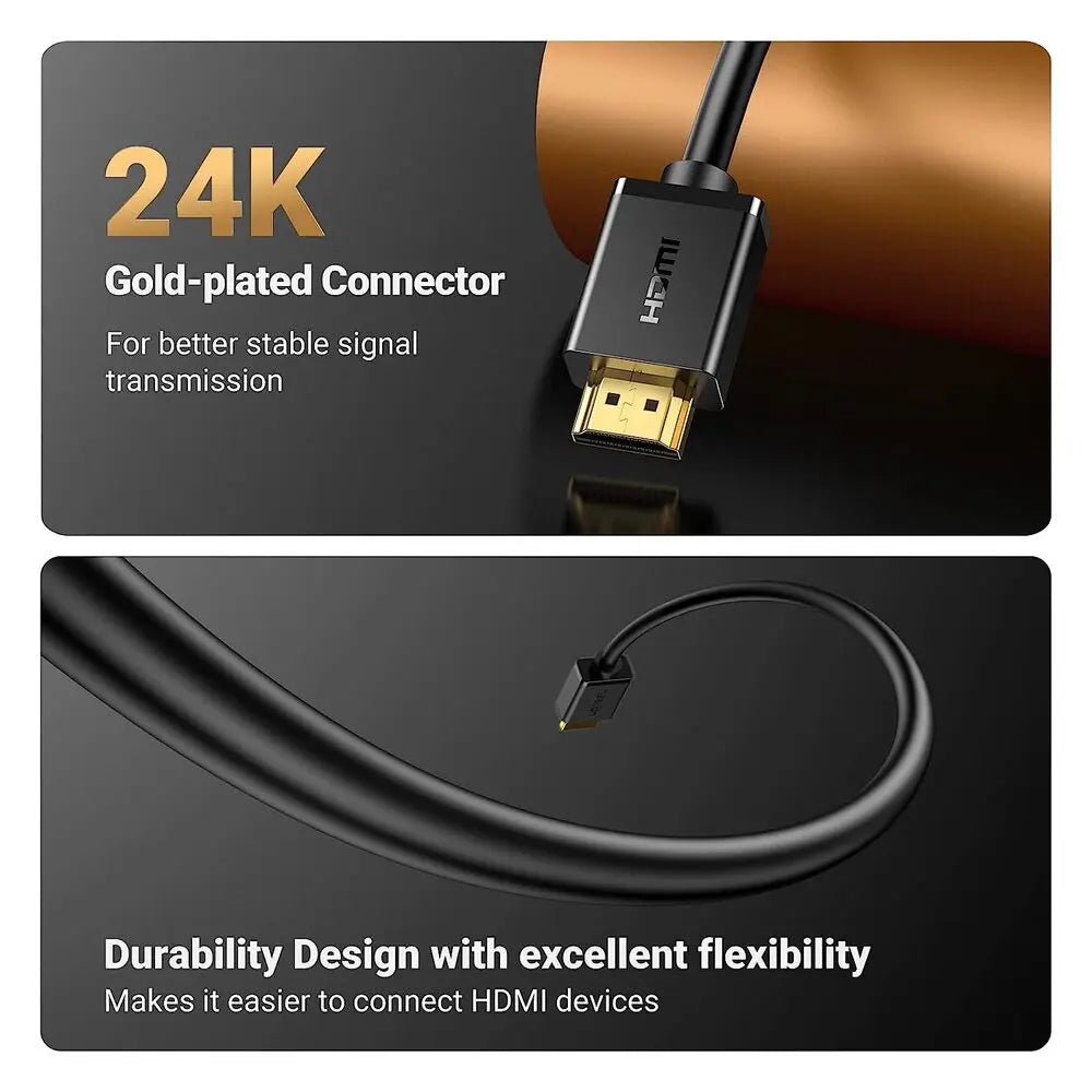 UGREEN 5M HDMI Extension Cable Male to Female 4K@30Hz Nintendo Switch Xbox PS5 PS4 Roku TV Stick Chromecast HDTV Laptop PC 10146