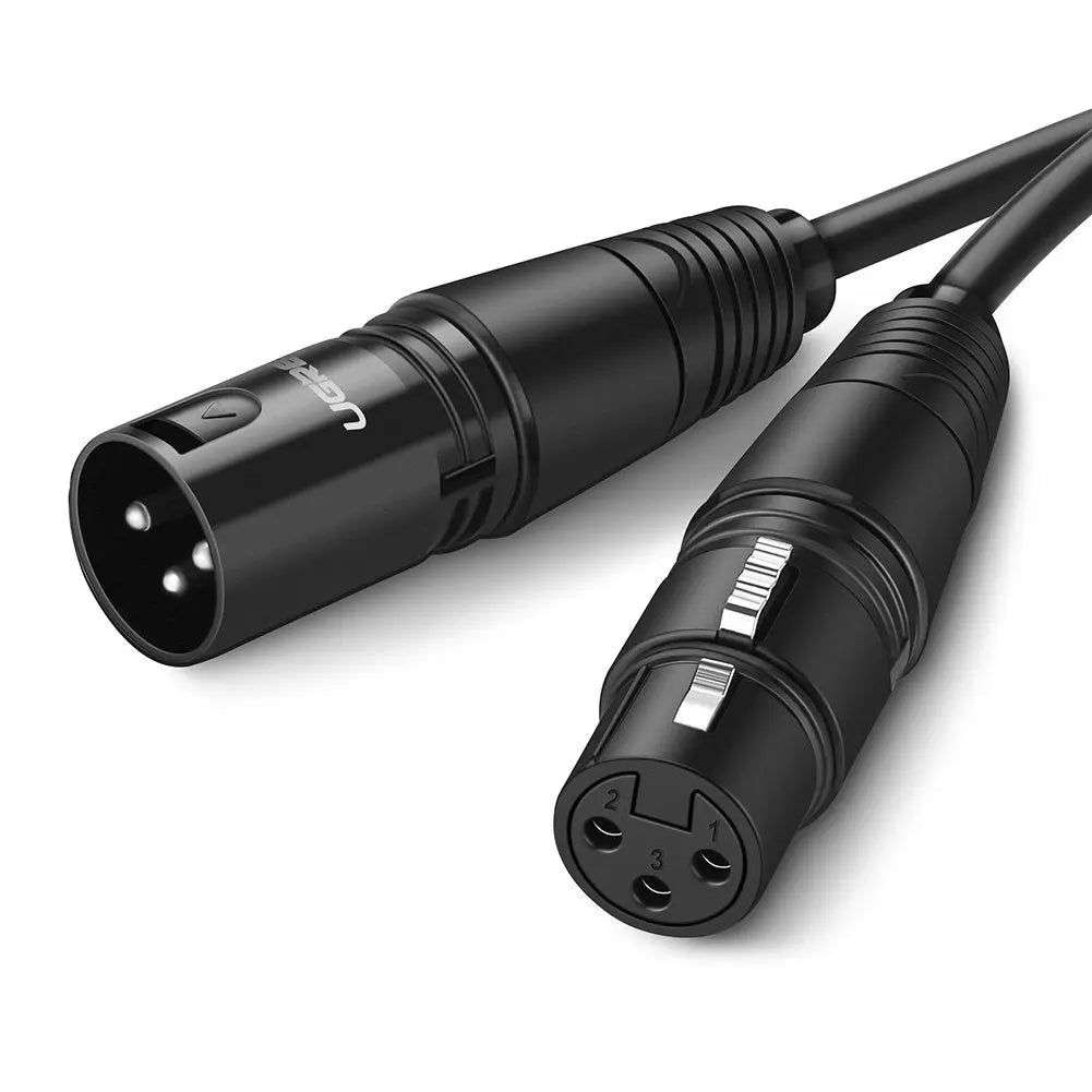 UGREEN 3M XLR Male to Female Microphone Extension Cable 3-Pin Balanced Audio Cord Studio Recording Mixer Amplifier 20711