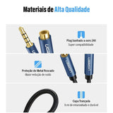 UGREEN 1M 3.5mm Male to Female Audio Extension Cable Aluminum Case Braided Microphone Support Headphone Jack 40673