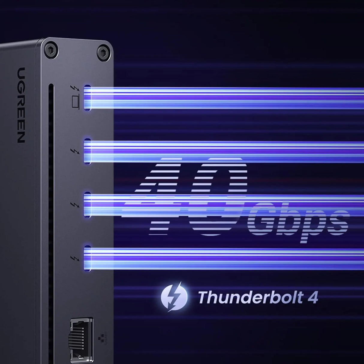 UGREEN Revodok Max 208 Thunderbolt 4 Dock, 8-in-1 40Gbps Thunderbolt 4 Hub with 3 x Thunderbolt 4 Dual 4K@60Hz or Single 8K Display, 85W Charging, Gigabit Ethernet, 3 x USB A 3.2 for MacBook Laptops (25053) - Ugreen India
