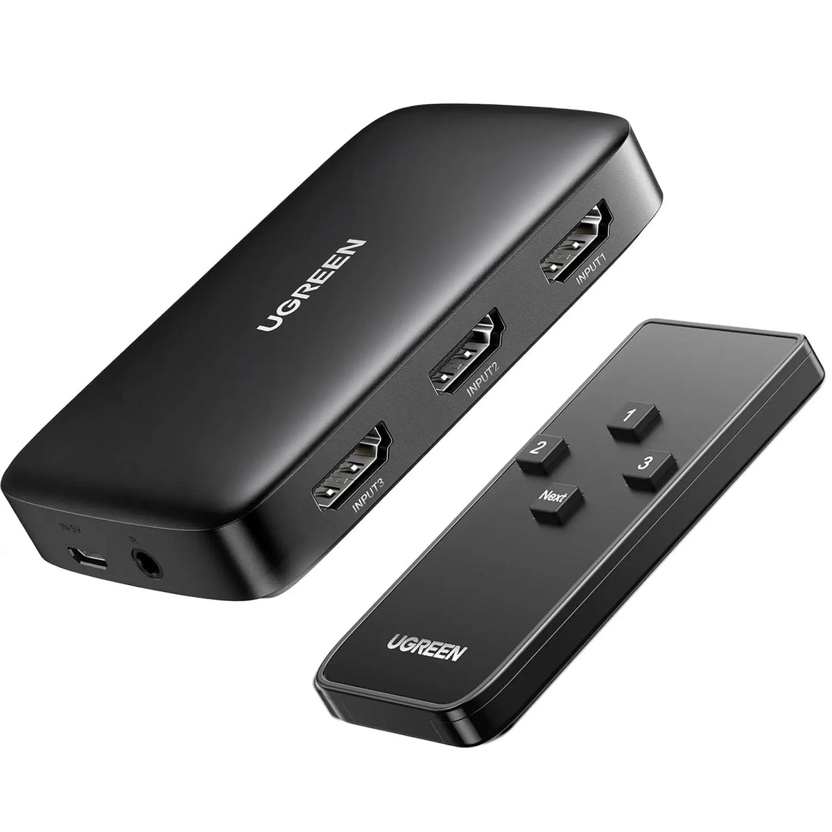 UGREEN 3 in 1 Out HDMI Switcher Splitter Box with IR Remote Control ...