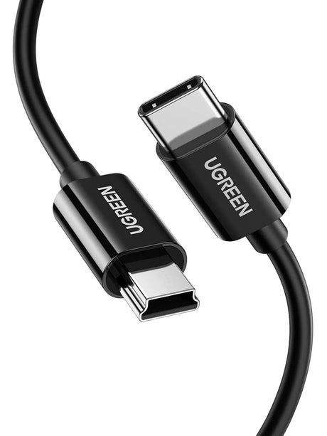 Ugreen 1M USB C to Mini USB Male to Male Cable for Digital Camera, MP3 Player and more Mini B USB Devices (50445) Ugreen India