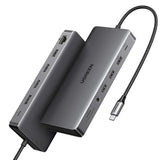 UGREEN 13 इन 1 USB C 4K ट्रिपल डिस्प्ले मल्टीफंक्शनल एडाप्टर डुअल HDMI, DP, 4 Usb A पोर्ट, Usb C पोर्ट, 100W PD, 1Gbps ईथरनेट, SD/TF कार्ड रीडर, Dell XPS ThinkPad और अधिक के लिए ऑडियो। (15978)
