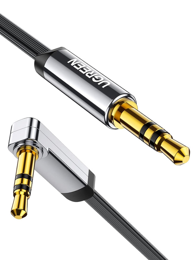 UGREEN 3.5mm Aux Audio Cable, 90° Right Angle, 0.5m - image 1