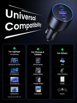 UGREEN 130W USB-C Car Charger PD 100W 30W Type-C Car Charging Adapter iPhone 15 Pro Max iPad MacBook Fast Charging 90413