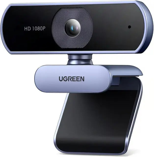 UGREEN USB वेबकैम, FHD 1080P/30fps माइक्रोफ़ोन के साथ PC वेबकैम के लिए, स्पष्ट स्टीरियो ऑडियो, ऑटो लाइट सुधार, लाइव स्ट्रीमिंग, वीडियो कॉलिंग, अध्ययन, सम्मेलन आदि के लिए 85° व्यू वेब कैम। (15728)