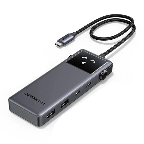 UGREEN Uno 6 In 1 USB-C Hub with 10Gbps 2*USB-C & 2*USB-A Data Ports, 1*PD, 1*4K@60Hz HDMI for MacBook Pro/Air, iPad Pro, Surface, XPS, Thinkpad and More (35998) - Ugreen India