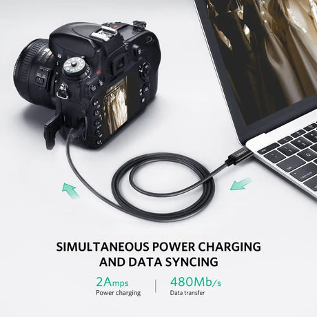 Ugreen 1M USB C to Mini USB Male to Male Cable for Digital Camera, MP3 Player and more Mini B USB Devices (50445) Ugreen India