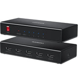 UGREEN 1x4 HDMI Splitter 4K@60Hz HDMI 2.0 Splitter 1 In 4 Out 18Gbps Bandwidth UHD Full HD 3D TV Monitor Projector Quad 90514