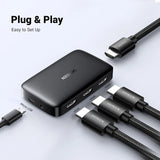 UGREEN 3 In 1 Out HDMI Switch Splitter IR Remote 4K@30Hz 3D 1080P Nintendo Switch PS4 Xbox One Apple TV Fire Stick Blu-Ray 80125