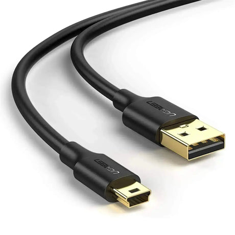 UGREEN 0.25M USB 2.0 A Male to Mini B 5-Pin Fast Data Charging Cord Compatible with Hero 3+, Game Controller, Digital Camera, Dash Cam, MP3 Player, GPS Receiver, SatNav, PDAs (10353) Ugreen India