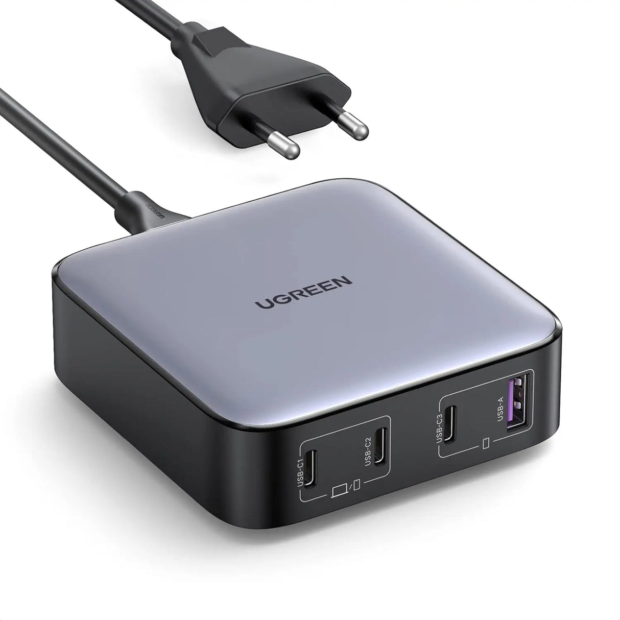 UGREEN Nexode 100W USB-C Charger 4-Port EU GaN II Fast Charger Desktop Laptop MacBook iPhone iPad Galaxy Steam Deck 90928