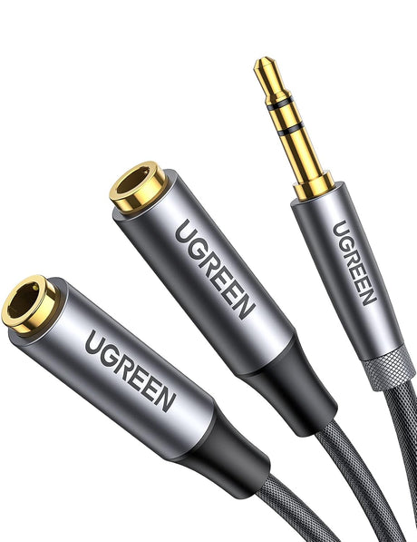 UGREEN AV141 30619 3.5mm audio sharing splitter male to two female connectors