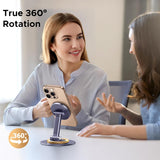 UGREEN Magnetic Desktop Phone Stand – Foldable, Adjustable, 360° Rotation (65229)