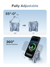 UGREEN UNO Rocket Shape Wireless Charger 25W Qi2 Magnetic MagSafe-Compatible Charging Stand – 65300