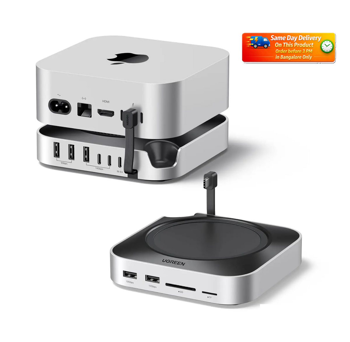 UGREEN 65487 Mac mini M4 Dock with NVMe SSD Slot – Ugreen India