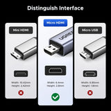 UGREEN Micro HDMI to HDMI 2.1 Adapter 8K@60Hz 4K@240 Ugreen India