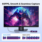 UGREEN USB-C Video Capture Card – 4K@30Hz Loop-Out, 2K@30Hz Capture, 100W PD, USB-A/USB-C Output (65856)
