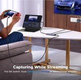 UGREEN USB-C Video Capture Card – 4K@30Hz Loop-Out, 2K@30Hz Capture, 100W PD, USB-A/USB-C Output (65856)