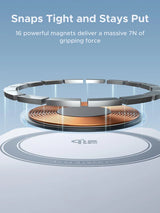 Ugreen 25W MagFlow 3-in-1 Magnetic Wireless Charger Foldable and Portable, iPhone 12 and Later, AirPods2 and Later, Apple Watch(65901)