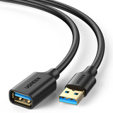 UGREEN 0.5M USB 3.0 Male To Female Gold Plated Extension Cable with 5Gbps Transfer Speed Compatible With PC, Game Consoles, Monitors (30125)