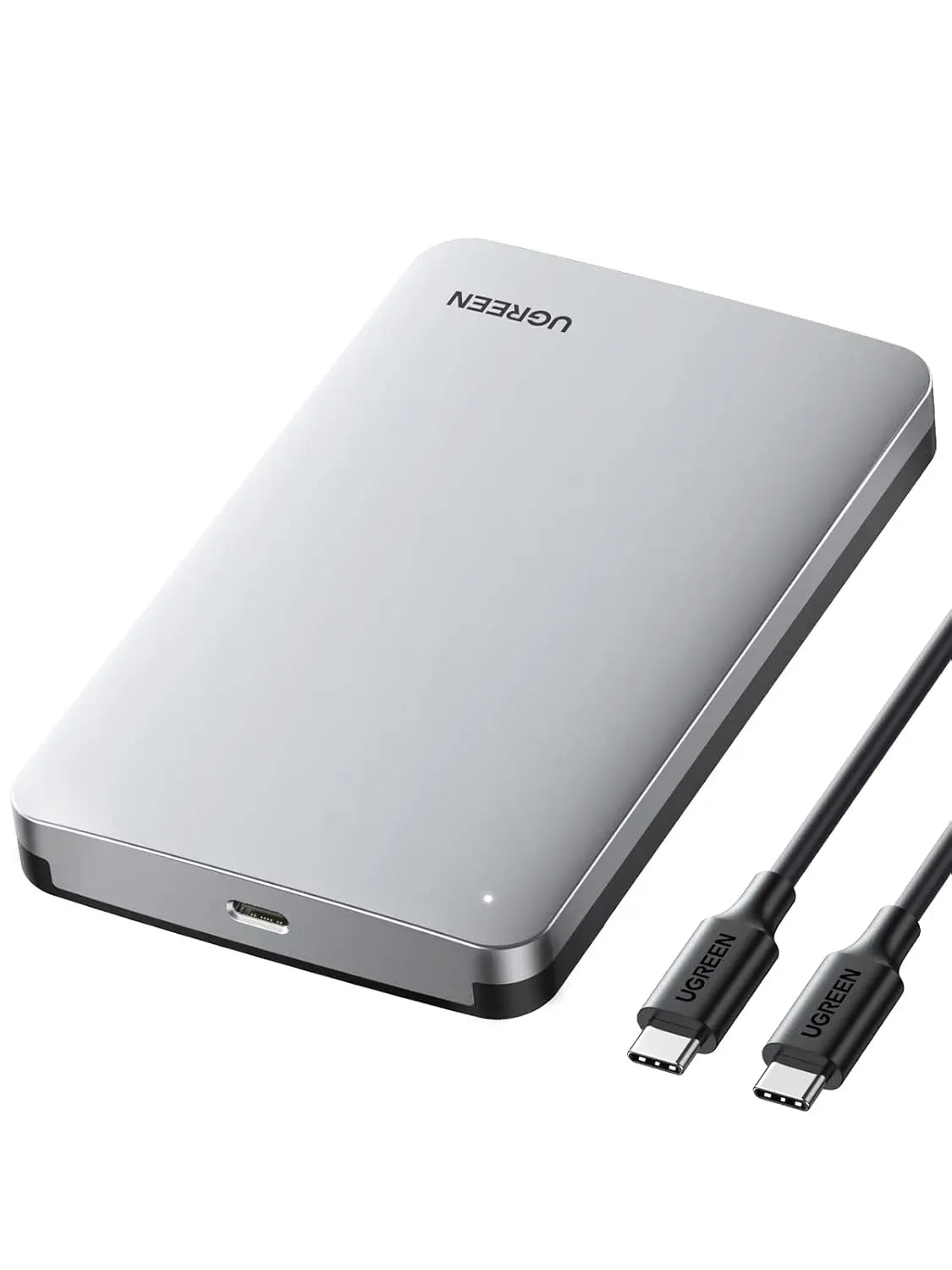 UGREEN 2.5" USB C to SATA III Hard Drive Enclosure 6Gbps, Aluminum Case Adapter Support UASP & Trim Compatible with MacBook Pro/Air WD Seagate Toshiba Hitachi Ugreen