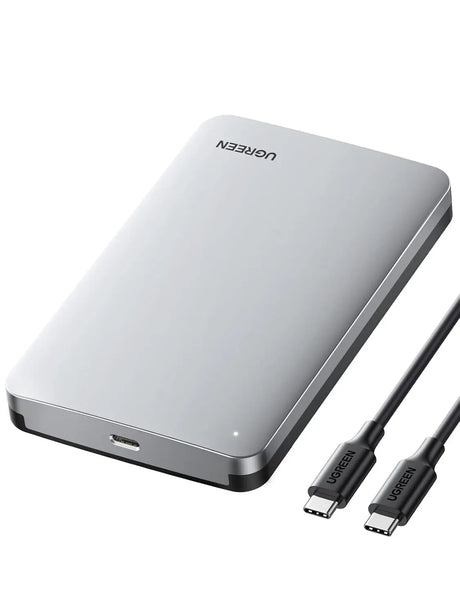 UGREEN 2.5" USB C to SATA III Hard Drive Enclosure 6Gbps, Aluminum Case Adapter Support UASP & Trim Compatible with MacBook Pro/Air WD Seagate Toshiba Hitachi Ugreen