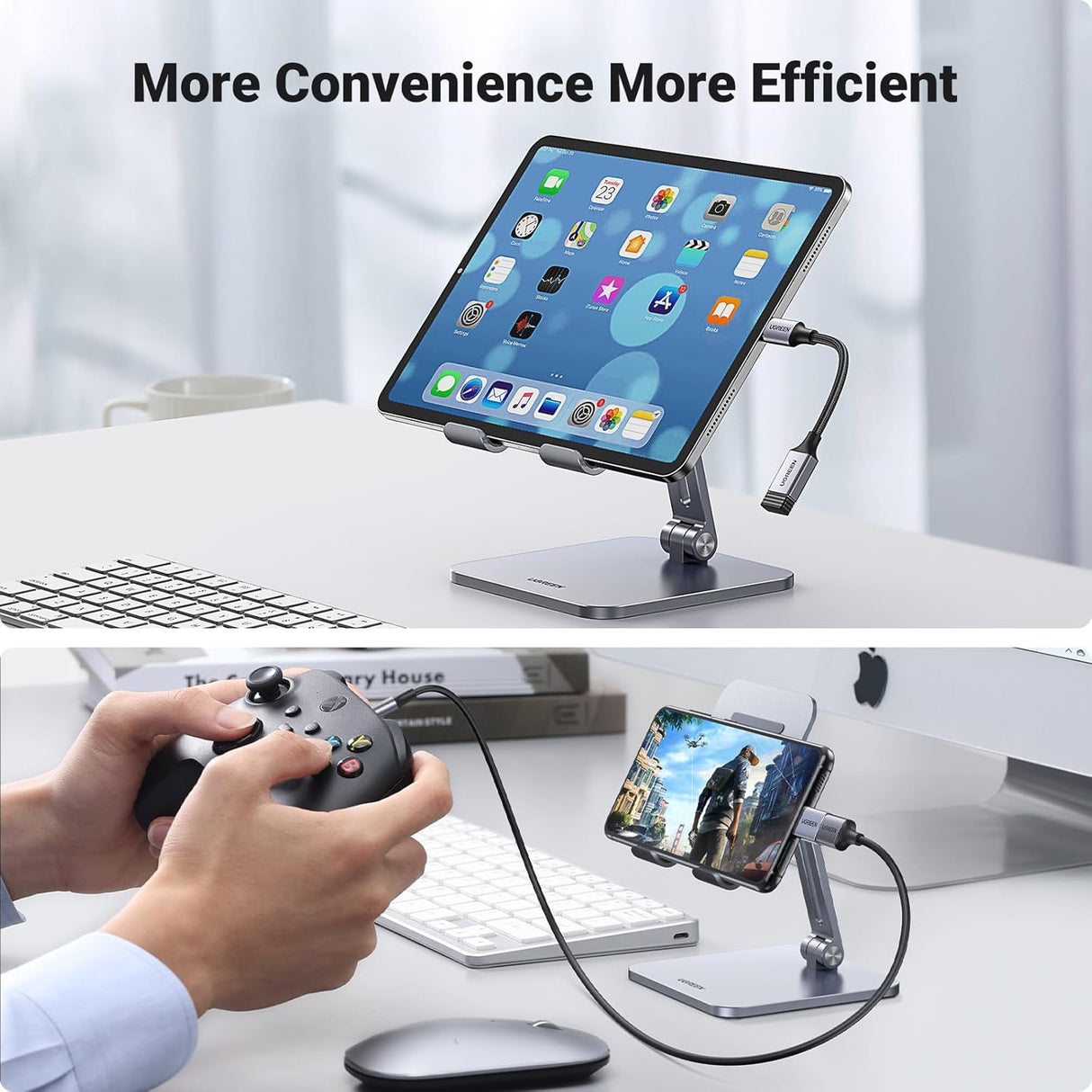 UGREEN USB-C to USB-A 3.2 Adapter 10Gbps OTG Cable (US378 70889) – Nylon Braided, Aluminum Shell