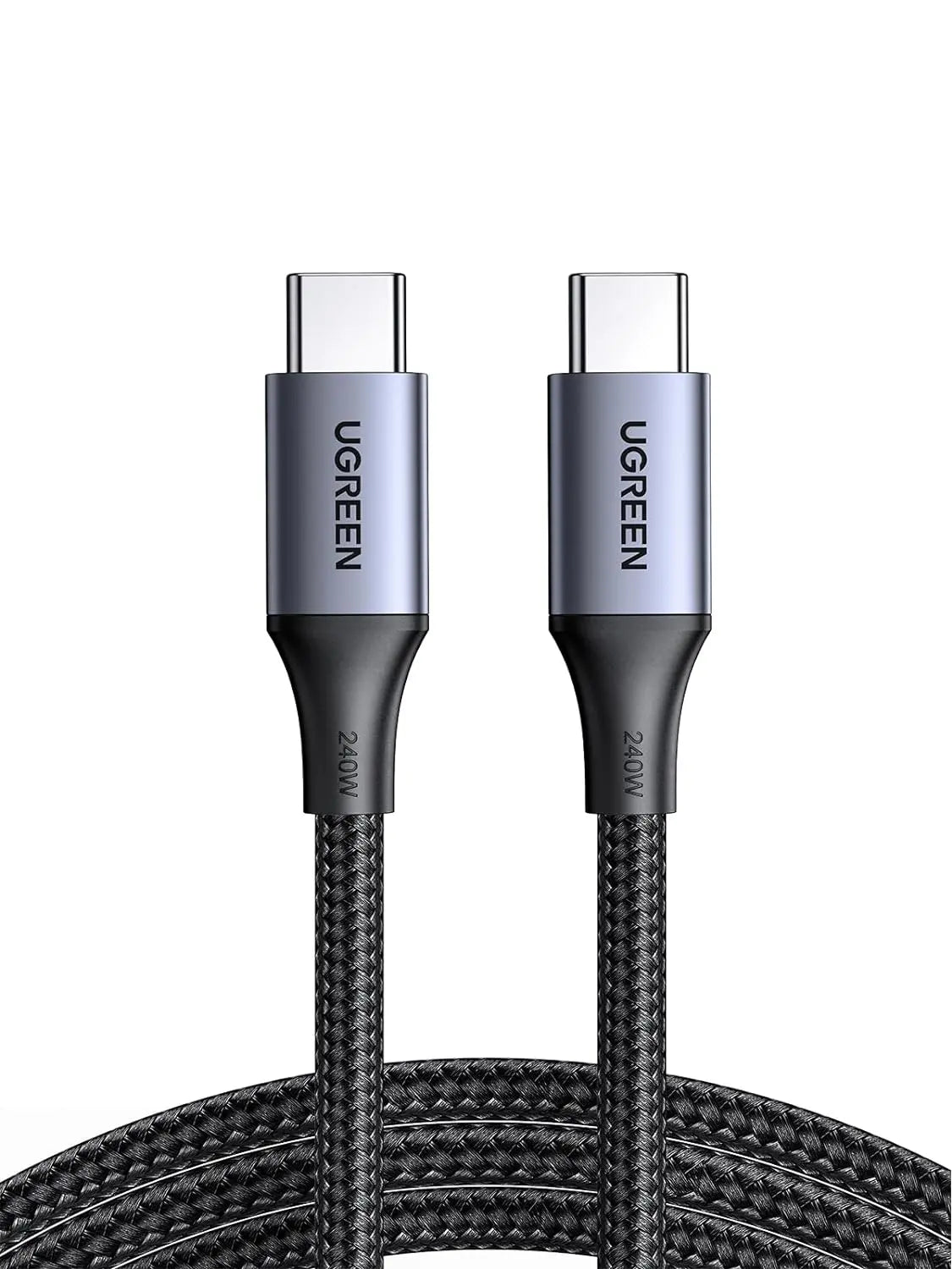 UGREEN 2M 240W PD3.1 USB C to USB C Cable, Fast Charging Cord Type C Compatible with MacBook Pro 2022, iPad Pro 2022, Elitebook, Dell XPS/Inspiron, Samsung Galaxy S22/Z Fold, Pixel, Switch, etc. 6.6FT (90440) - Ugreen India