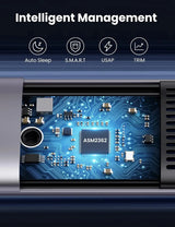 UGREEN M.2 NVMe SSD Enclosure 2-in-1 USB-C USB-A 10Gbps USB 3.1 Gen 2 Tool-Free M B&M Key 2242 2280 External Case (70532)