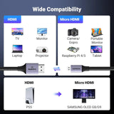 UGREEN 1M 8K@60Hz Micro HDMI to HDMI Cable (15516) Ugreen