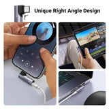 UGREEN USB C to 3.5mm Audio Adapter, Aux Headphone Jack DAC Stereo Mic HiFi Right Angle Dongle Compatible with iPhone 17 16 15 Pro Max/16 15 Plus, iPad Pro, Galaxy S25 Ultra Pixel 9, Gray (20194)
