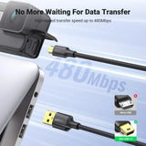 UGREEN 0.25M USB 2.0 A Male থেকে Mini B 5-Pin ফাস্ট ডেটা চার্জিং কর্ড (10353)