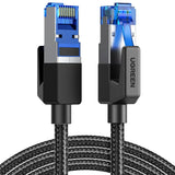 UGREEN 3M Cat 8 হাই স্পিড ব্রেইডেড ইথারনেট কেবল 40Gbps 2000Mhz RJ45 শিল্ডেড ইন্ডোর হেভি ডিউটি ল্যান কেবলগুলি গেমিং পিসি PS5 PS4 PS3 Xbox মডেম রাউটারের জন্য সামঞ্জস্যপূর্ণ - কালো (80432)