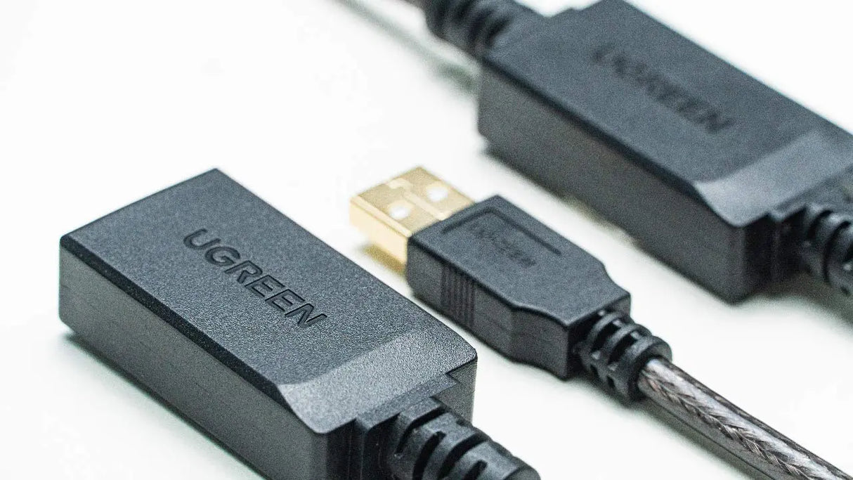UGREEN USB 2.0 Active Extension Cable 15M Signal Booster Repeater A Male to Female Keyboard Mouse Printer Webcam (10323)