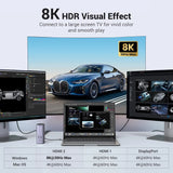 UGREEN 13-इन-1 USB-C PD डॉकिंग स्टेशन लैपटॉप के लिए HDMI के साथ, DP 4k@60Hz (8K Max) ट्रिपल डिस्प्ले मॉनिटर विंडोज और मैक के लिए, 10 Gbps USB-C और USB-A डेटा, 100W चार्जिंग, ईथरनेट, ऑडियो, SD/TF कार्ड स्लॉट (90325)