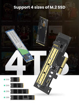 UGREEN M.2 NVMe to PCIe 3.0 x4 Adapter Card M-Key SSD 2280 2260 2242 2230 Desktop PCI Express Converter Card 70503
