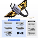 UGREEN 1M USB C to HDMI 2.1 Cable 8K@60Hz 4K@240/144/120Hz Type C Thunderbolt 4 HDMI HDR Lead Compatible with MacBook iMac Mac Mini iPad Pro iPhone 17 16 Galaxy Tab 10 S25 Surface XPS Pixel 10(35596)