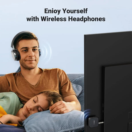 UGREEN Bluetooth 5.2 Transmitter / Receiver For TV, Dual Pair, compatible with Airpods Earbuds Speaker, Bluetooth Headphone Adapter For Airplane, TV Audio, PC, MP3, and Gym (35223) - Ugreen India