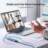 UGREEN 4 in 1 USB C to Ethernet Adapter, Thunderbolt 3 to USB 3.0 Gigabit RJ45 Multiport Hub Compatible with MacBook Pro 13/14/16 Air, iMac, iPad, Surface Book, Dell XPS, Chromebook, and More (60600) - Ugreen India