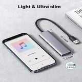 UGREEN 4 पोर्ट USB 3.0 हब 5V माइक्रो USB पावर के साथ MacBook Mac Pro Mini, iMac, Surface Pro, XPS, IdeaPad, MateBook X Pro, नोटबुक PC, USB फ़्लैश ड्राइव, मोबाइल HDD (50985) के लिए संगत