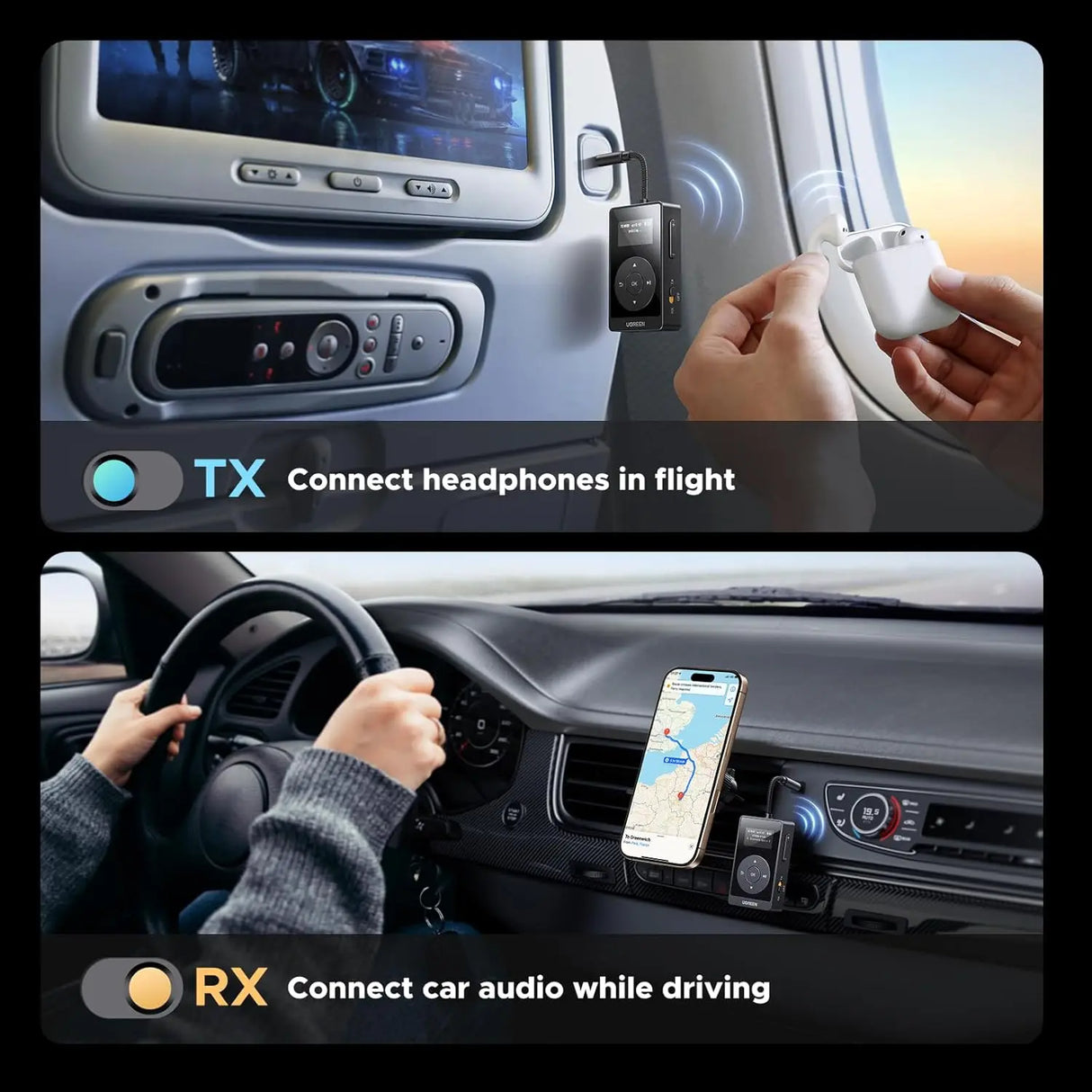 UGREEN Bluetooth 5.3 Transmitter Receiver with aptX Ugreen