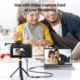 UGREEN 0.25M 4K@60Hz Micro HDMI Male to HDMI Female Adapter Nylon Braided Support 3D Compatible with Hero 7 Raspberry Pi 4 Camera(10553)